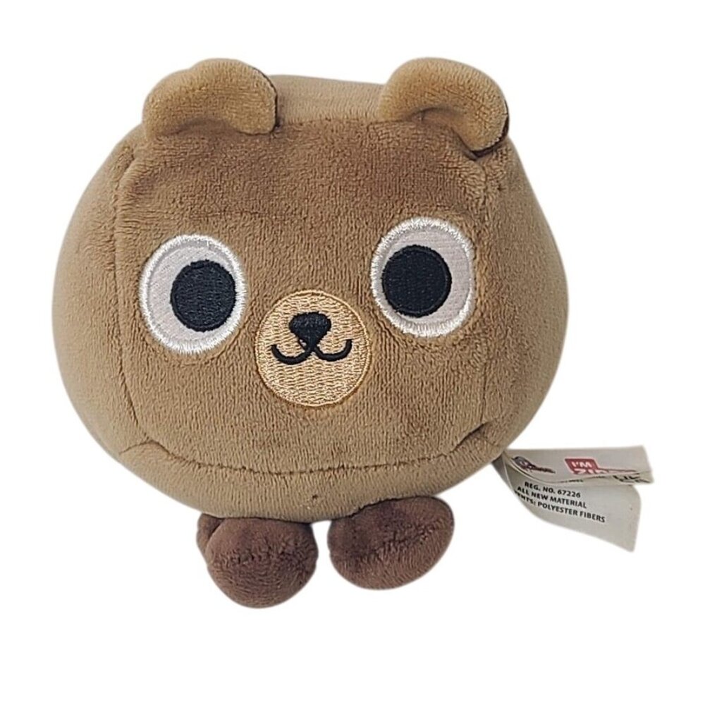 Pet Simulator X Mystery Treasure Plush Zippy Tan Bear 4" Series 1 No Code